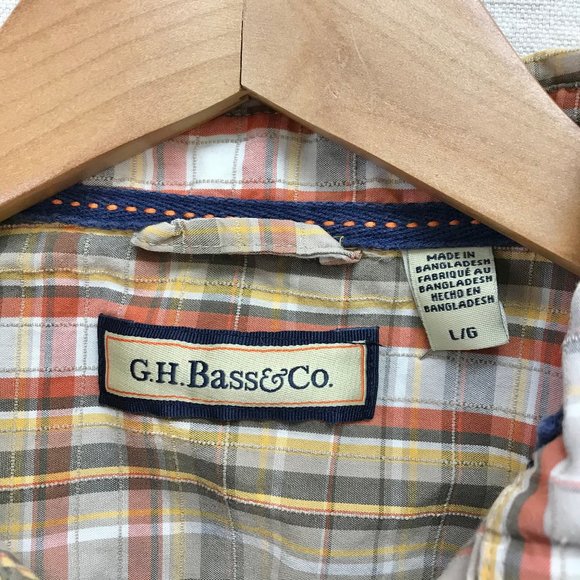 Men's G.H. Bass & Co Short Sleeve Plaid Button-Dwn - Picture 7 of 9